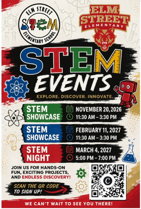 Elm Street Elementary - STEM Visit Flyer
